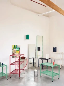 HAY Spejle<Arcs Mirror Round, red fra