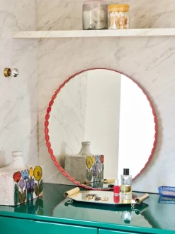 HAY Spejle<Arcs Mirror Round, red fra