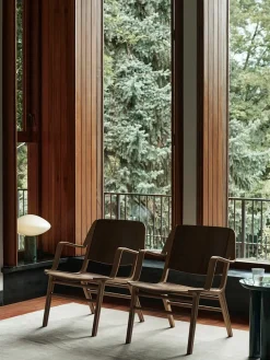 &Tradition Lænestole<AX HM11 Stol, mørkbejdset eg fra