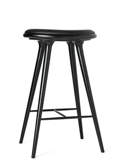 Mater Barstole<Barstol i sortbejdset eg fra