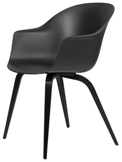 GUBI Spisebordsstole<Bat Spisestol, wood base fra