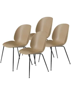 GUBI Spisebordsstole<Beetle Chair, conic base 4 stk. fra