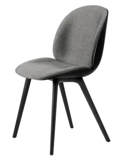 GUBI Spisebordsstole<Beetle Chair, forsidepolstret, sort skal fra