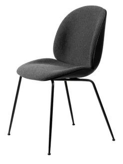 GUBI Spisebordsstole<Beetle Chair, forsidepolstret, sort skal fra