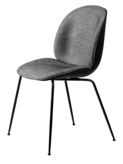 GUBI Spisebordsstole<Beetle Chair, forsidepolstret, sort skal fra