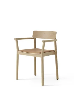 &Tradition Spisebordsstole<Betty TK11 Spisebordsstol, røget eg/sort læder fra