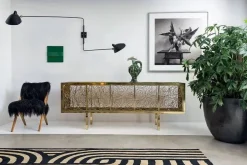 Editions Serge Mouille Væglamper|Spots<Big Wall Lamp w/2 Rotating Straight Arms af Serge Mouille