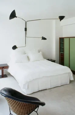 Editions Serge Mouille Væglamper|Spots<Big Wall Lamp w/4 Rotating Straight Arms af Serge Mouille