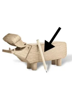 Kay Bojesen Figurer<Blyant til Flodhest af