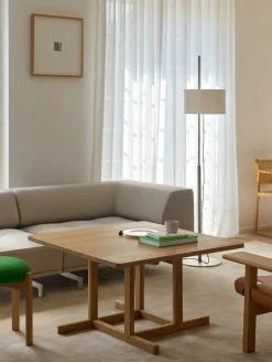 Fredericia Furniture Sofaborde<BM80 Shaker sofabord, firkantet af Børge Mogensen