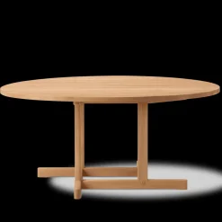 Fredericia Furniture Sofaborde<BM80 Shaker sofabord, rundt af Børge Mogensen