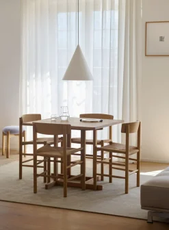 Fredericia Furniture Spiseborde<BM80 Shaker spisebord, firkantet af Børge Mogensen