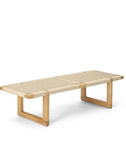 Carl Hansen & Søn Bænke|Sofaborde<BM0489L Table Bench, papirflet af Børge Mogensen