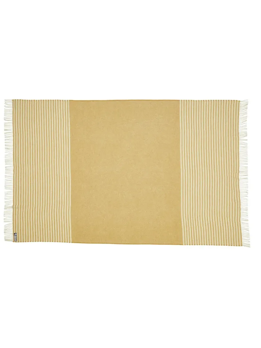 Silkeborg Uldspinderi Puder Og Plaider<Bogø Plaid, sunflower yellow fra