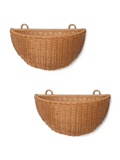Børn Ferm Living Opbevaring På Børneværelset|Hylder<Braided Wall Pockets, sæt af 2 fra