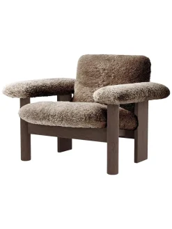 Audo Copenhagen Lænestole<Brasilia Lounge Chair, low back, sheepskin fra