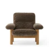 Audo Copenhagen Lænestole<Brasilia Lounge Chair, Natural Oak Sheepskin Root fra