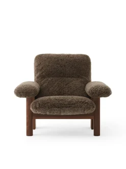 Audo Copenhagen Lænestole<Brasilia Lounge Chair, Natural Oak Sheepskin Root fra