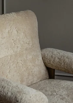 Audo Copenhagen Lænestole<Brasilia Lounge Chair, Natural Oak Sheepskin Root fra