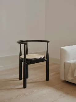 New Works Spisebordsstole<Bukowski Chair m. Fransk Flet, eg fra