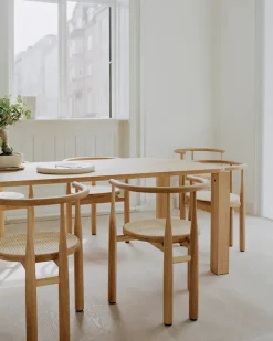 New Works Spisebordsstole<Bukowski Chair m. Fransk Flet, eg fra