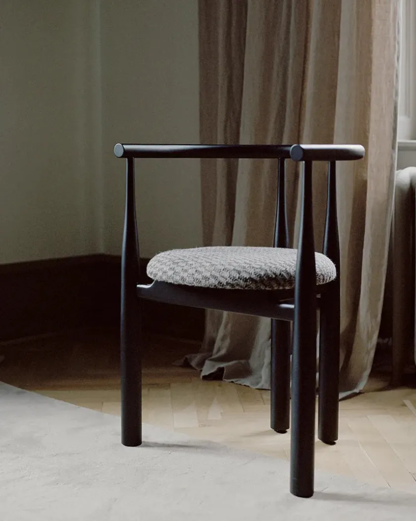 New Works Spisebordsstole<Bukowski Chair, sort fra