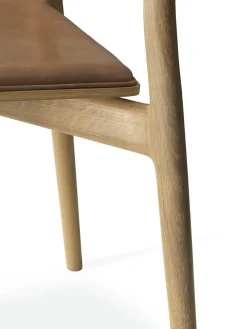 Vipp Spisebordsstole<Cabin Stol med lædersæde fra