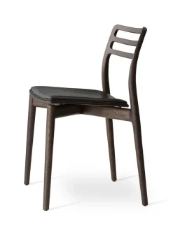 Vipp Spisebordsstole<Cabin Stol med lædersæde fra