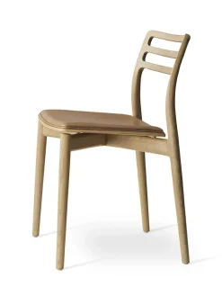 Vipp Spisebordsstole<Cabin Stol med lædersæde fra