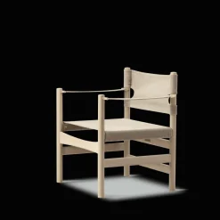 Fredericia Furniture Loungestole|Lænestole<Canvas 21 stol, sæbebehandlet af Børge Mogensen