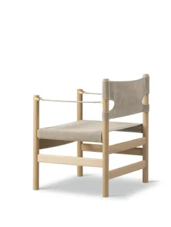 Fredericia Furniture Loungestole|Lænestole<Canvas 21 stol, sæbebehandlet af Børge Mogensen