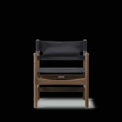 Fredericia Furniture Loungestole|Lænestole<Canvas 21 stol, sortlakeret eg af Børge Mogensen