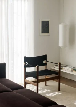 Fredericia Furniture Loungestole|Lænestole<Canvas 21 stol, sortlakeret eg af Børge Mogensen