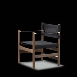 Fredericia Furniture Loungestole|Lænestole<Canvas 21 stol, sortlakeret eg af Børge Mogensen