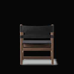 Fredericia Furniture Loungestole|Lænestole<Canvas 21 stol, sortlakeret eg af Børge Mogensen