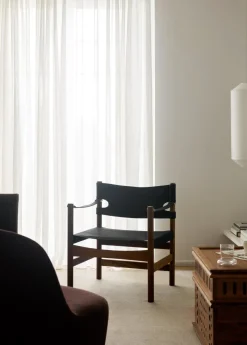 Fredericia Furniture Loungestole|Lænestole<Canvas 21 stol, sortlakeret eg af Børge Mogensen