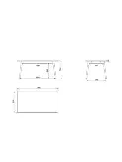 FDB Møbler Spiseborde<C35B Spisebord fra
