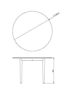 FDB Møbler Spiseborde<C62E Spisebord fra