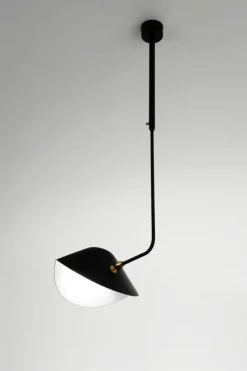 Editions Serge Mouille Pendler|Spots<Ceiling Lamp Bookshelves Curved af Serge Mouille