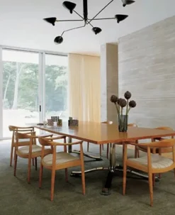 Editions Serge Mouille Spots<Ceiling Lamp w/6 Rotating Arms af Serge Mouille