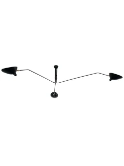 Editions Serge Mouille Spots<Ceiling Lamp w/3 Rotating Arms af Serge Mouille