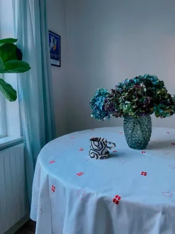 Blåmst Køkkentekstiler<Celebration Dug, Rund fra