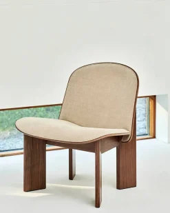 HAY Lænestole<Chisel Lounge Chair m/polstring fra
