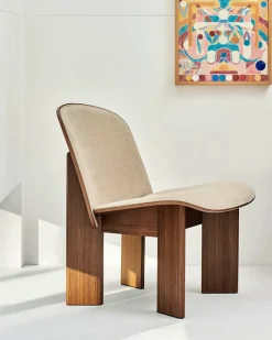 HAY Lænestole<Chisel Lounge Chair m/polstring fra