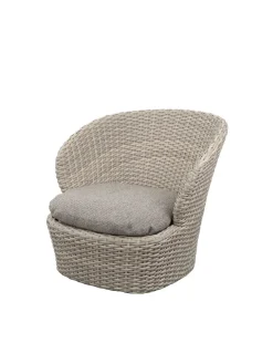 Cane-line Udendørs Loungemøbler|Havestole<Coast Loungestol med. Swivel, sand fra