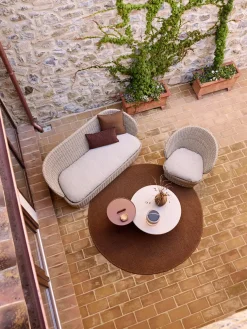 Cane-line Udendørs Loungemøbler|Havestole<Coast Loungestol med. Swivel, sand fra