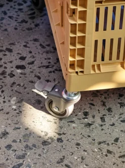 Børn HAY Opbevaring På Børneværelset<Colour Crate hjul, medium 4 stk. fra