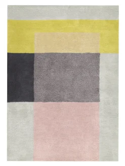 HAY Gulvtæpper<Colour tæppe, grå/rose/gul fra