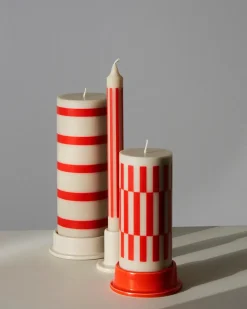 HAY Lysestager<Column Candleholder, army/medium fra