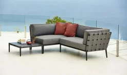 Cane-line Udendørs Loungemøbler<Conic 2 pers. Modulsofa, venstre inkl. hyndesæt fra